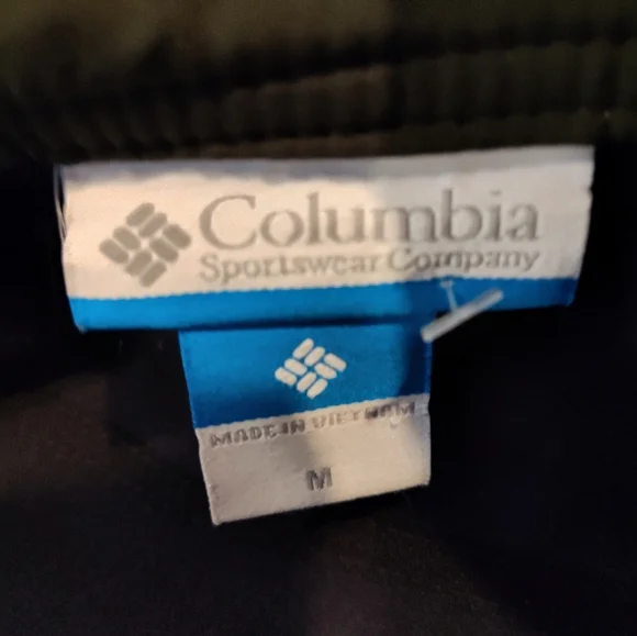 Columbia Olive Green Rain Trench Coat Like New Not Faded Great Shape Size Medium - Picture 5 of 5